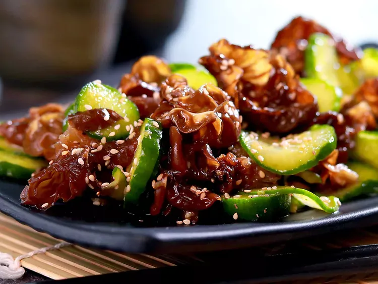 Chilled Cucumber and Wood Ear Mushroom Salad