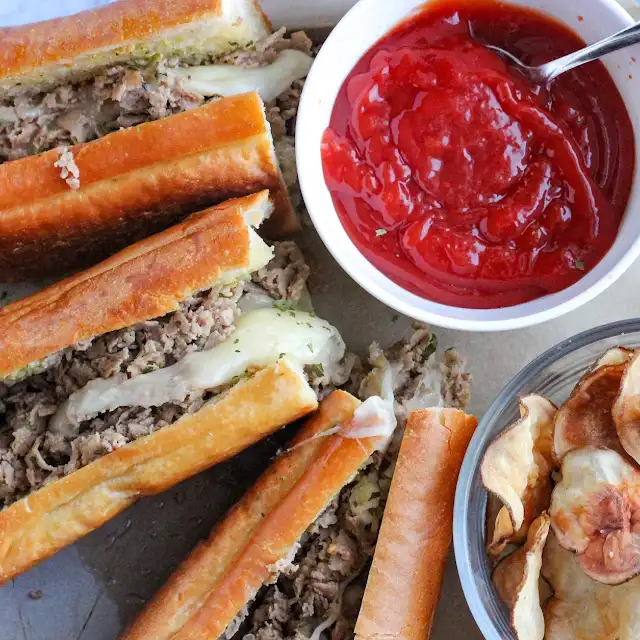 Garlic Bread Cheesesteaks