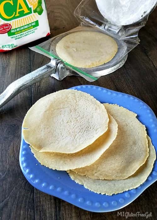Gluten Free Corn Tortillas
