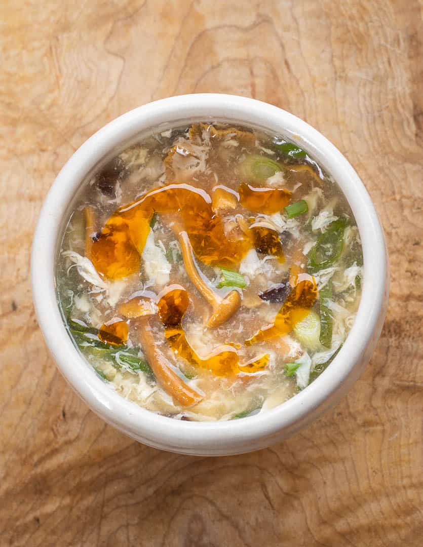 Hot and Sour Soup with Wild Mushrooms