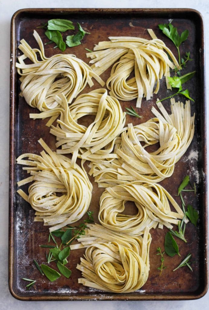 Herb-Infused Fettuccine