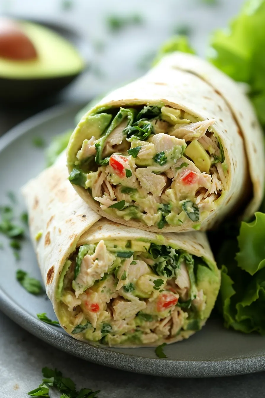 Avocado And Tuna Salad Wraps