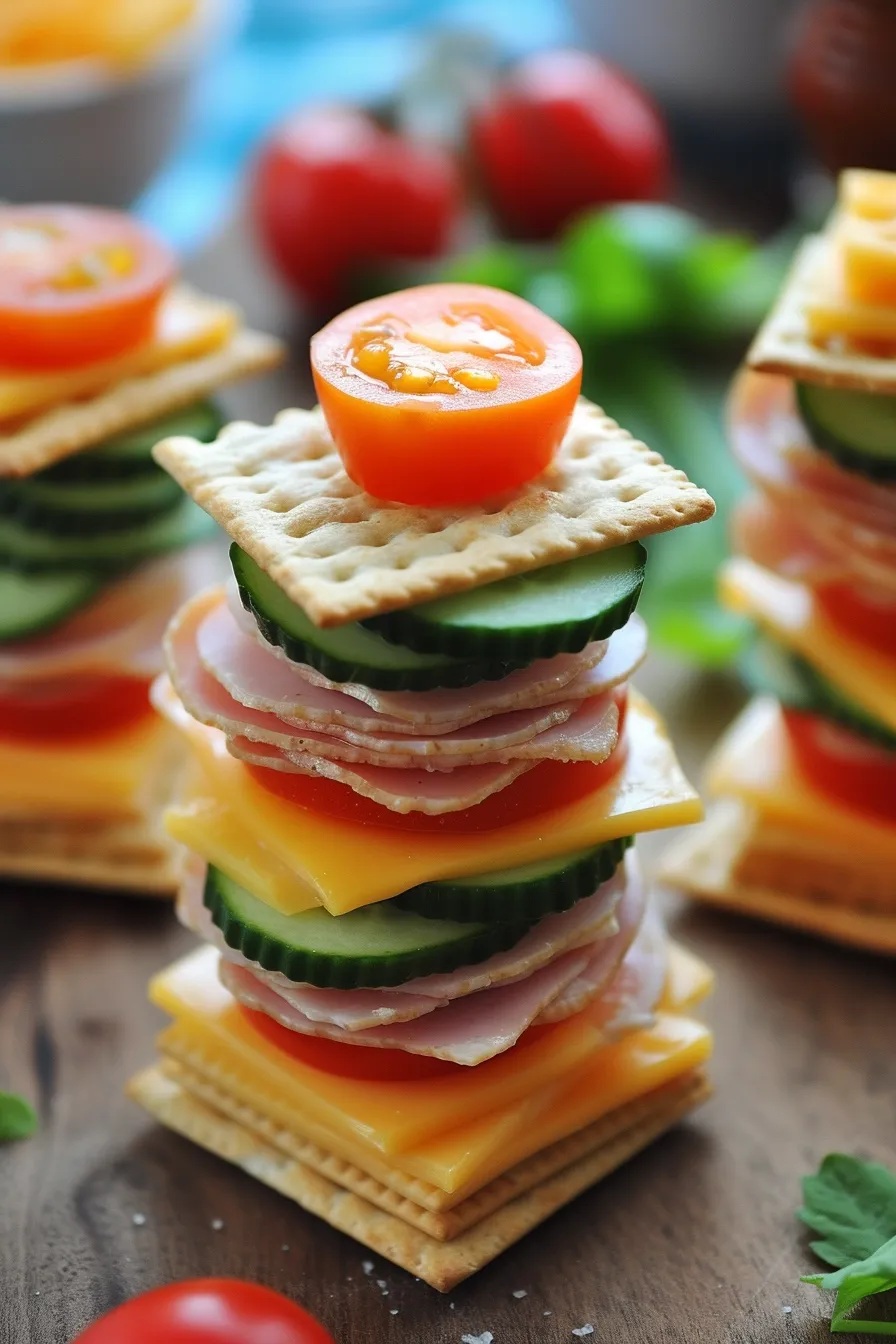 Meat And Cheese Stackers