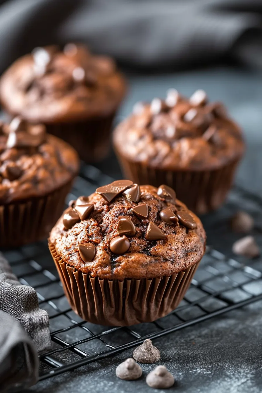 Spiced Banana-Chocolate Muffins