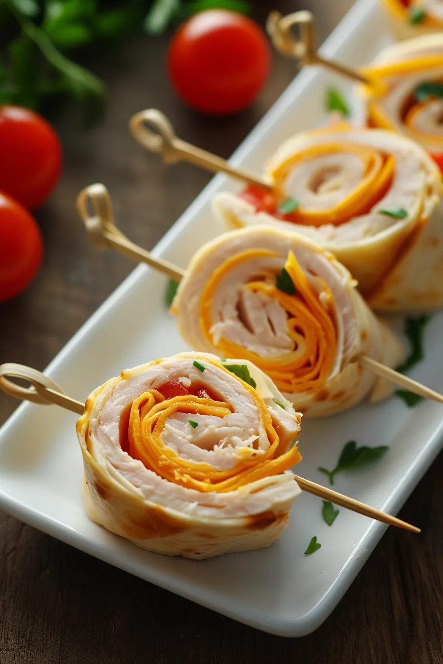 Turkey And Cheese Roll-Ups
