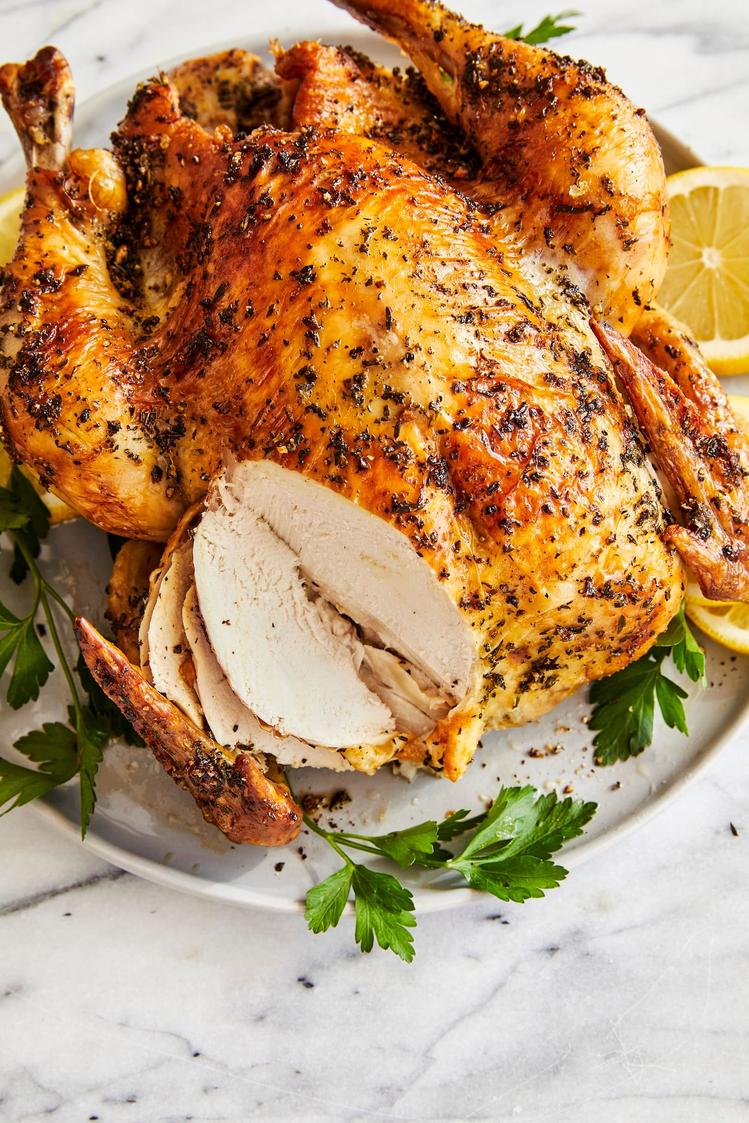 Scrumptious homemade Lemon Herb Roasted Chicken