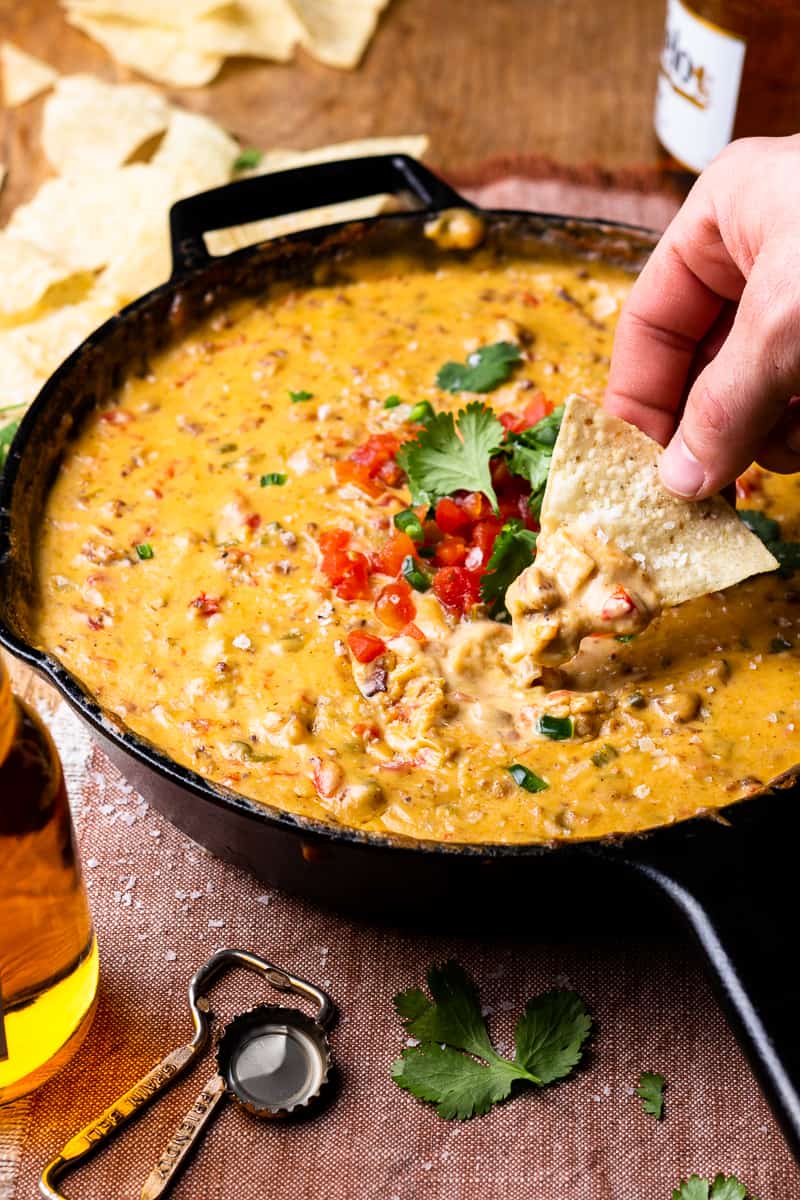 Scrumptious homemade Smoked Queso Dip