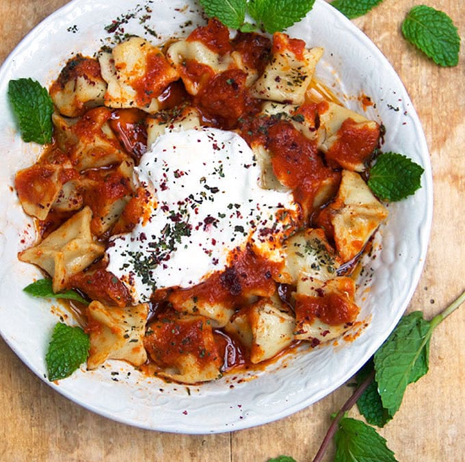 homemade Turkish Manti