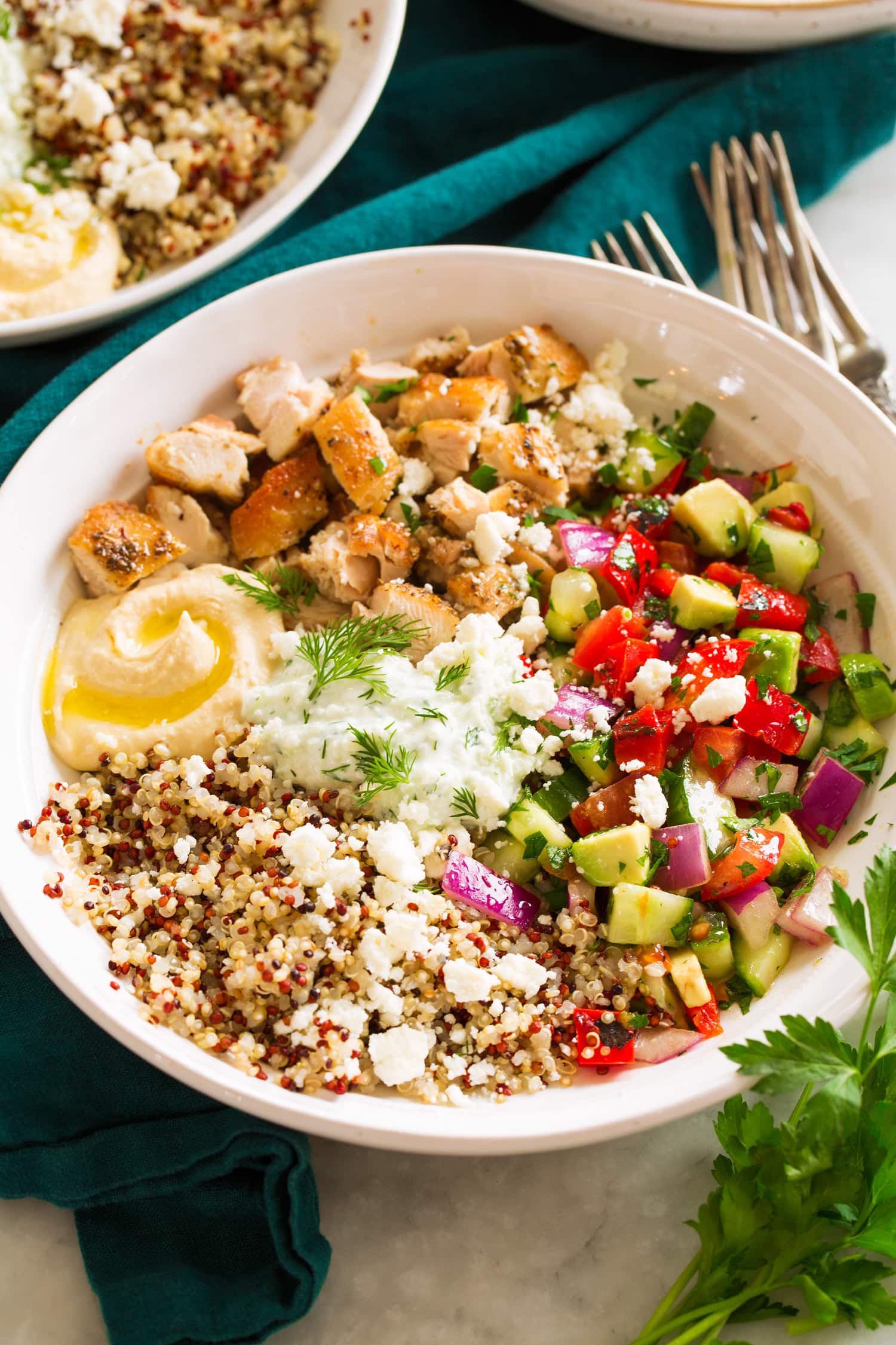 Greek Chicken Bowls