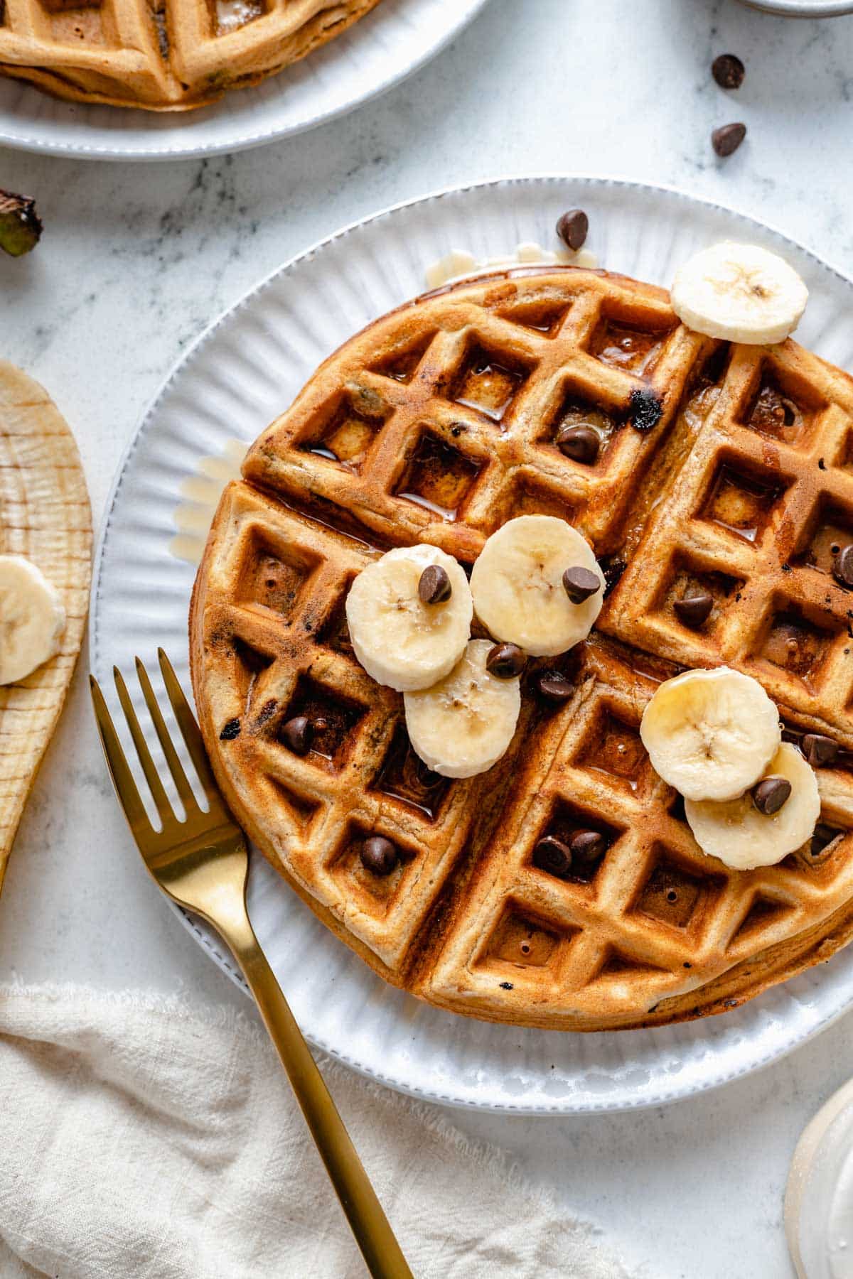 Banana Waffles (Easy Recipe)