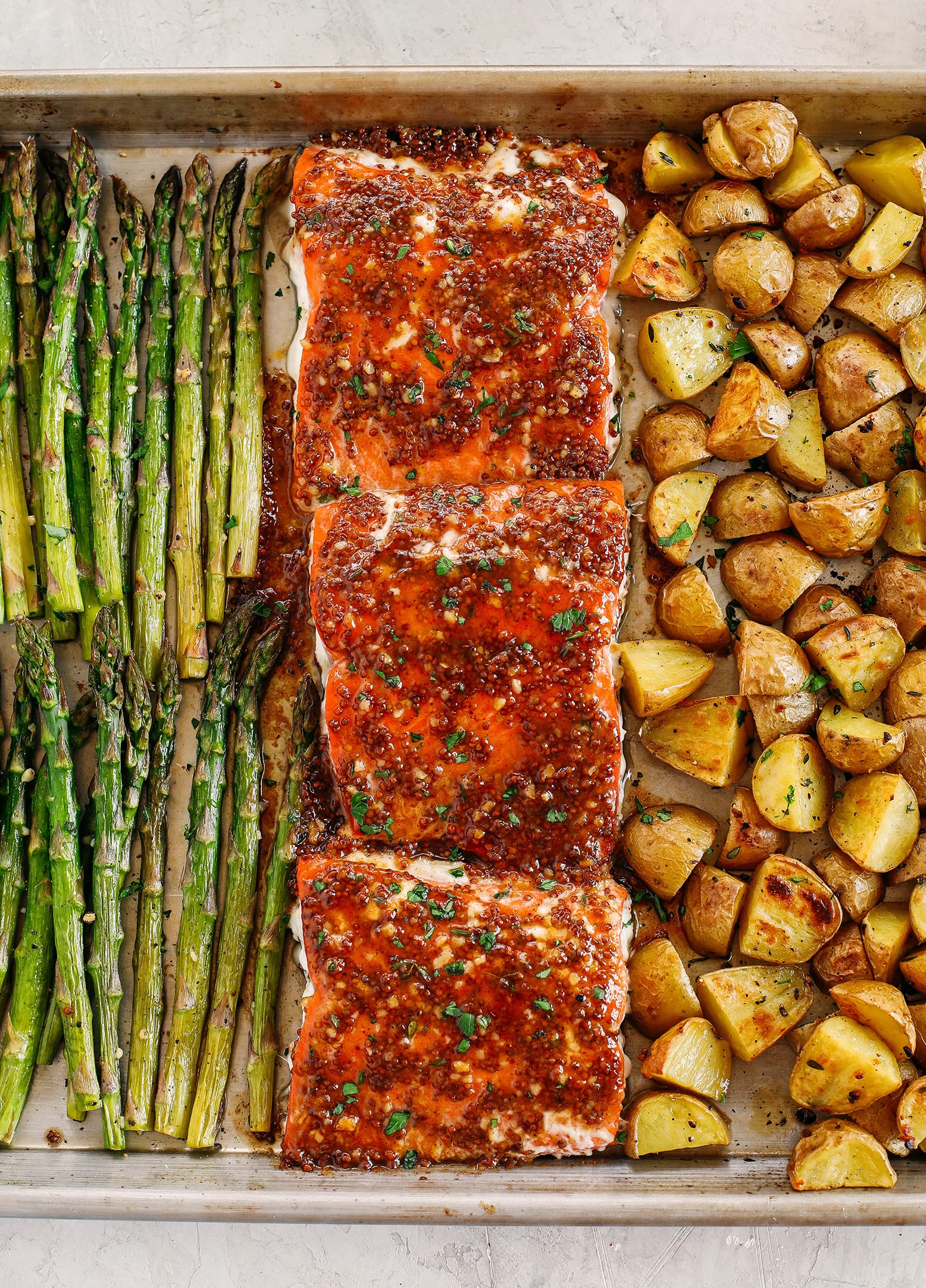 Maple Dijon Glazed Salmon