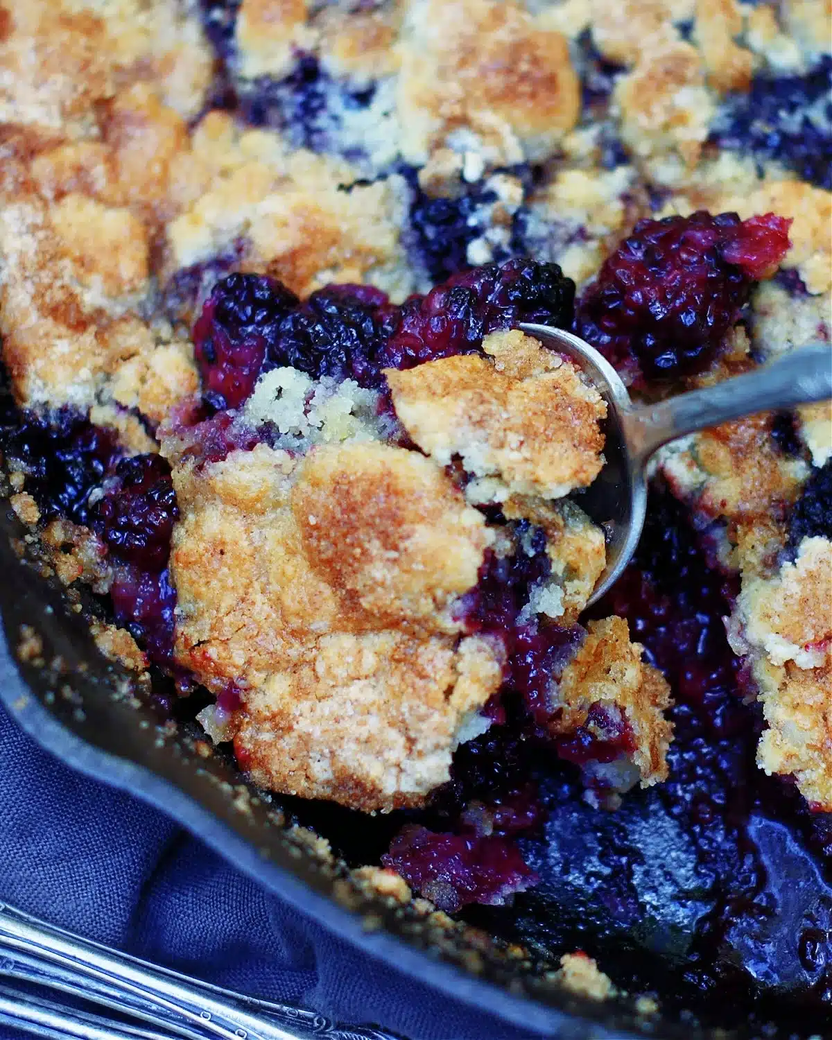 Skillet Blackberry Cobbler