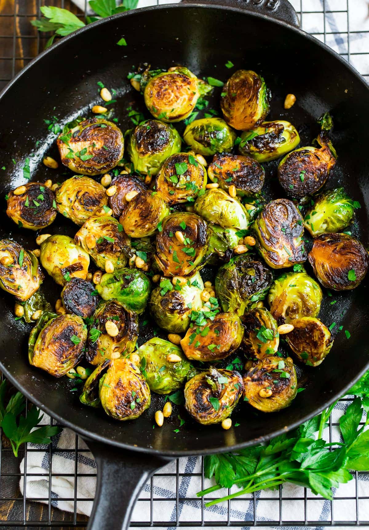 Skillet Brussel Sprouts