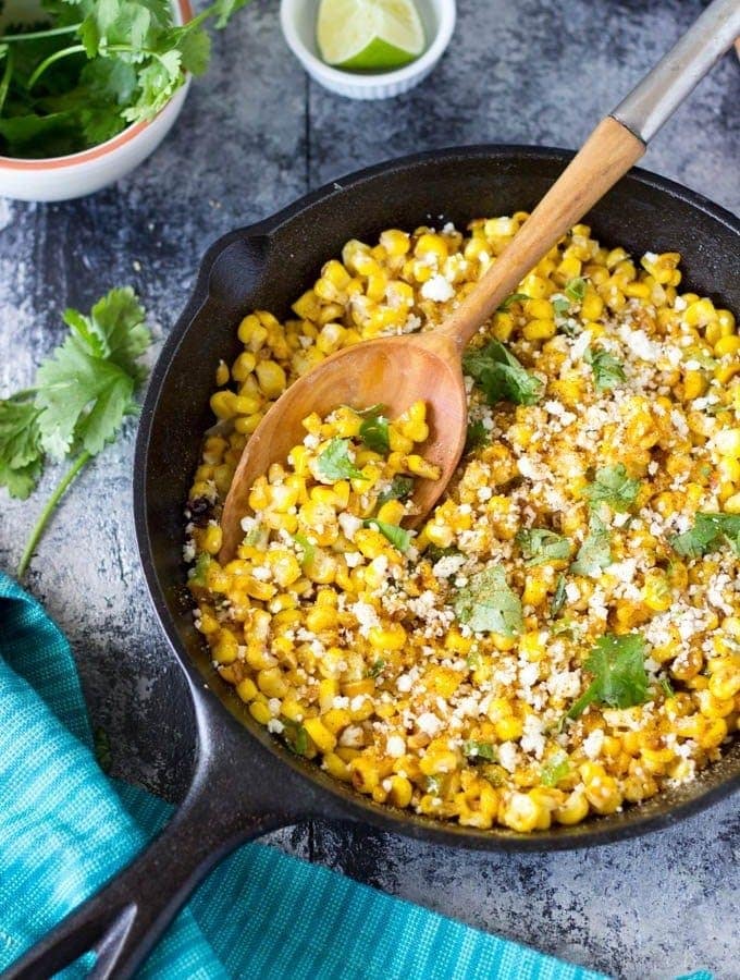 Skillet Elote (Mexican Street Corn)