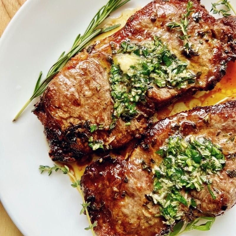 Air Fryer New York Strip Steak