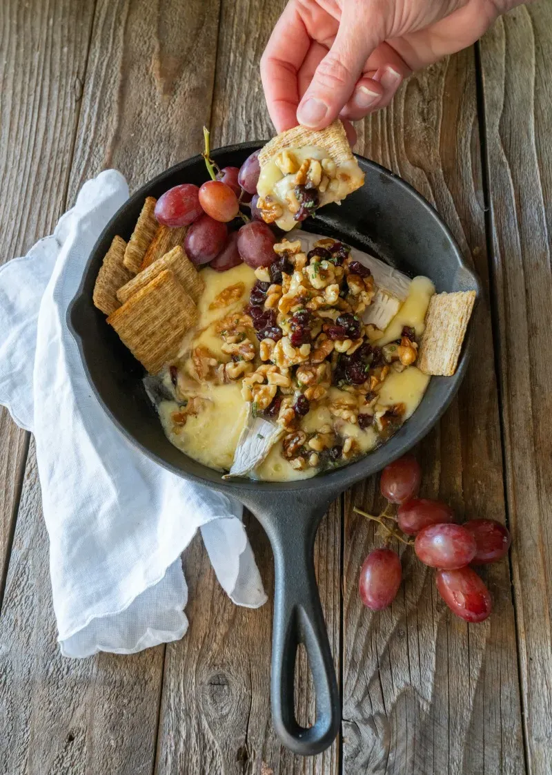 Baked Brie with Honey and Nuts
