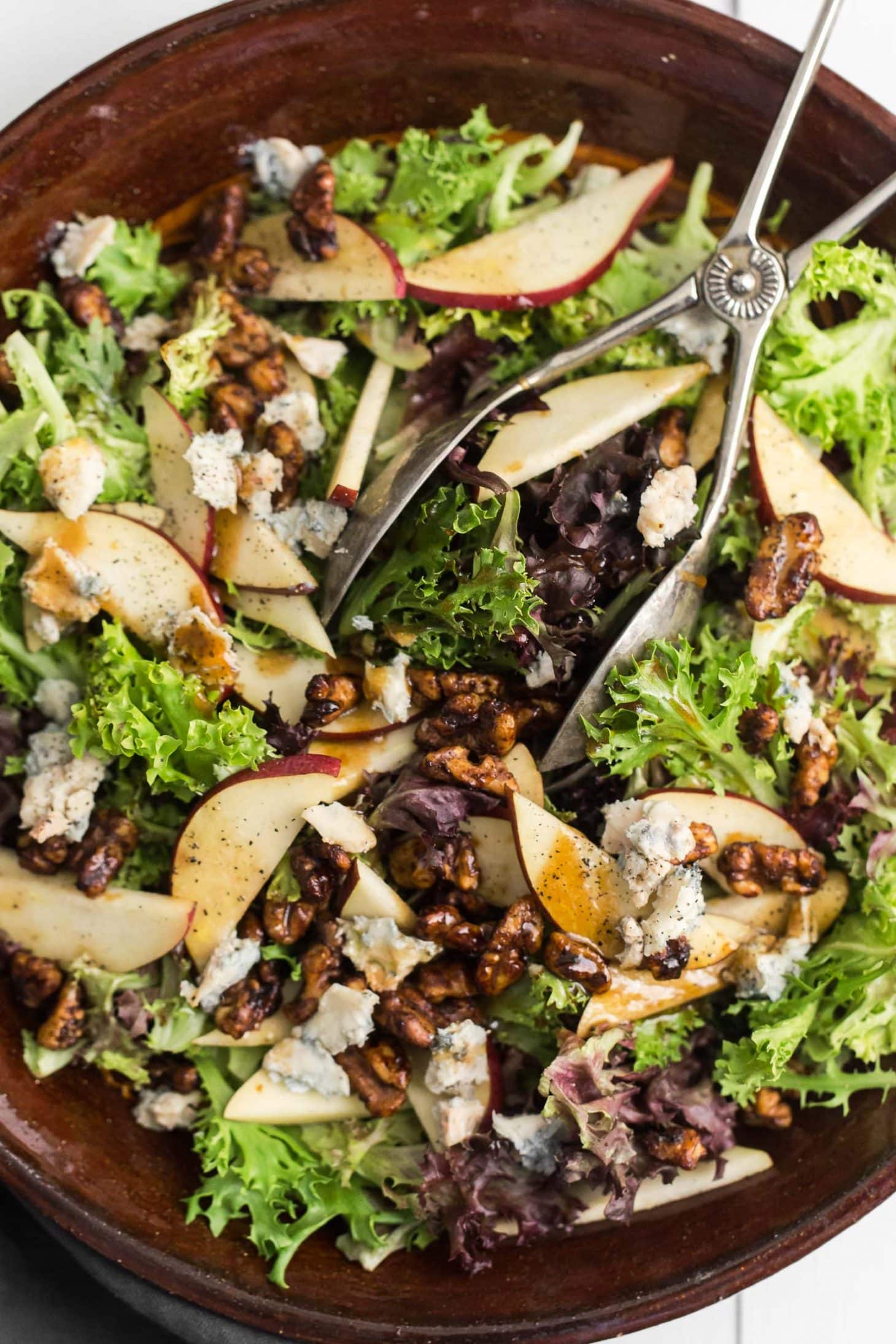 pear and gorgonzola salad