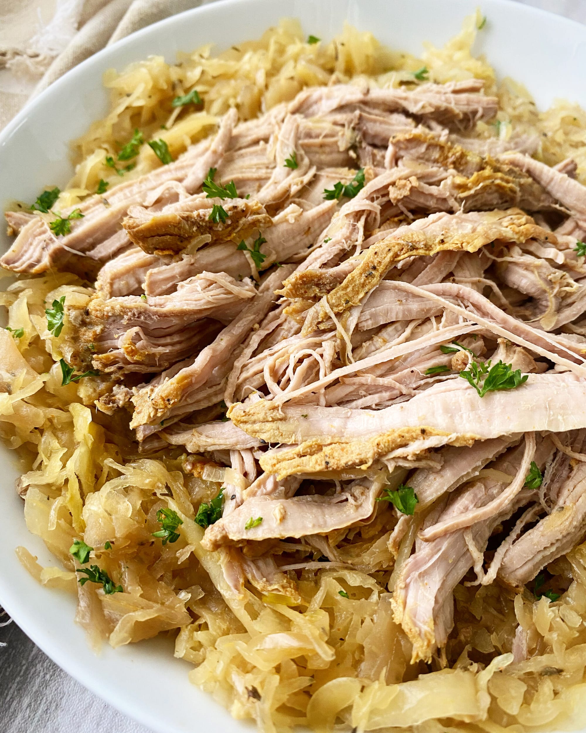 Slow Cooker Pork and Sauerkraut