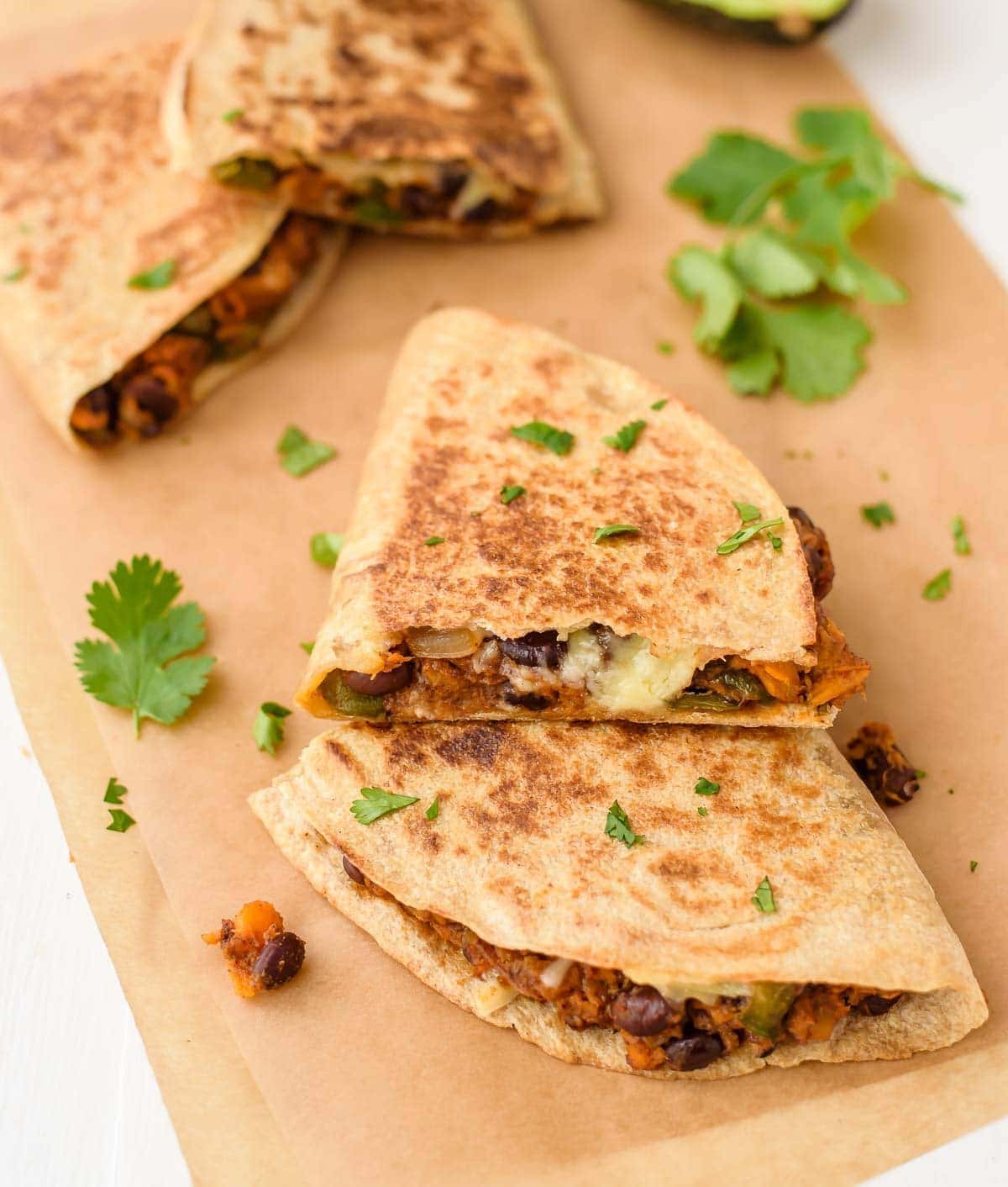 Sweet Potato Black Bean Quesadillas