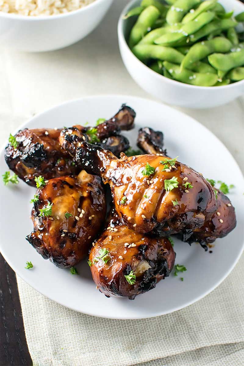 Sticky Honey Sriracha Chicken Drumsticks