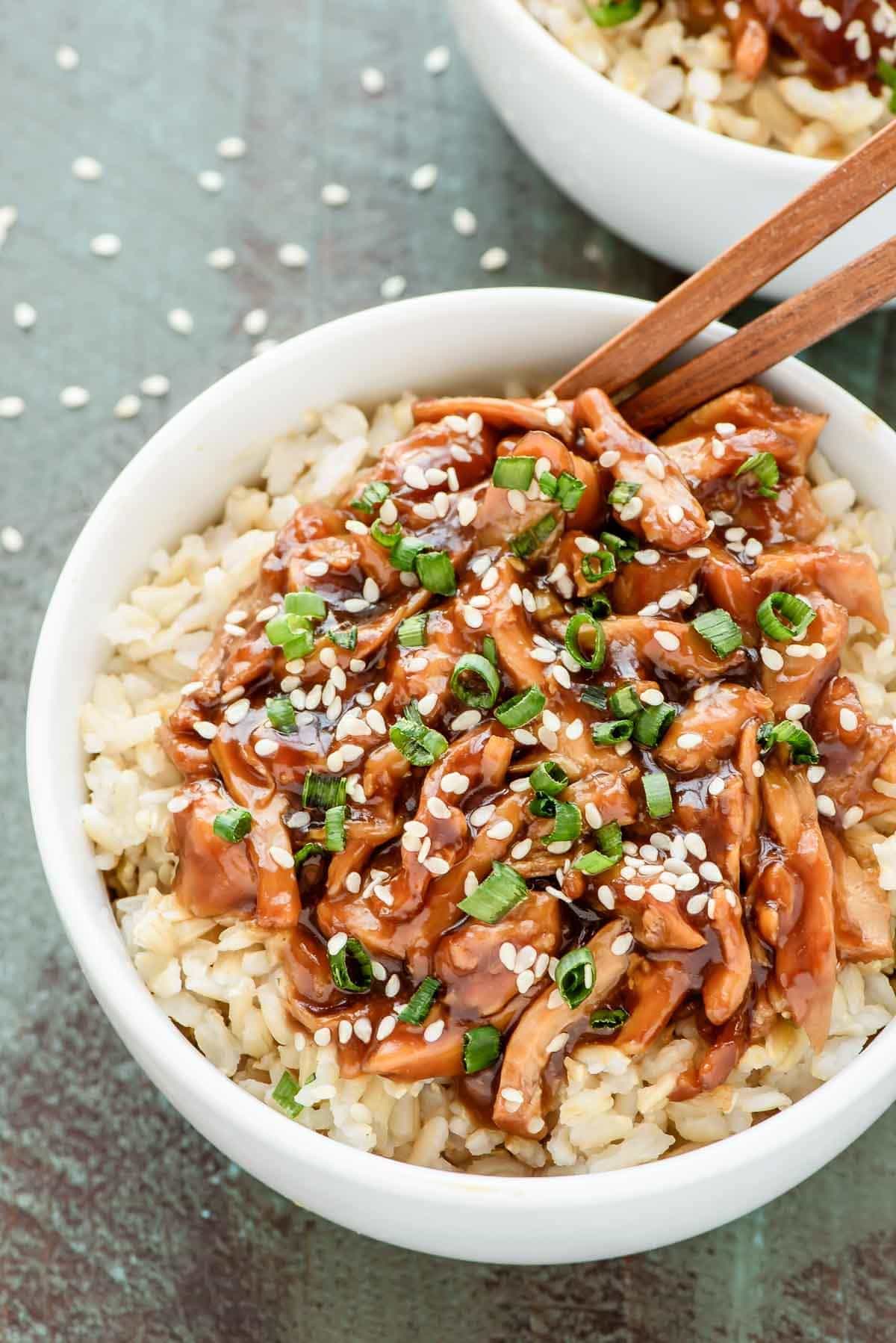 5-Minute Prep Crockpot Chicken Teriyaki