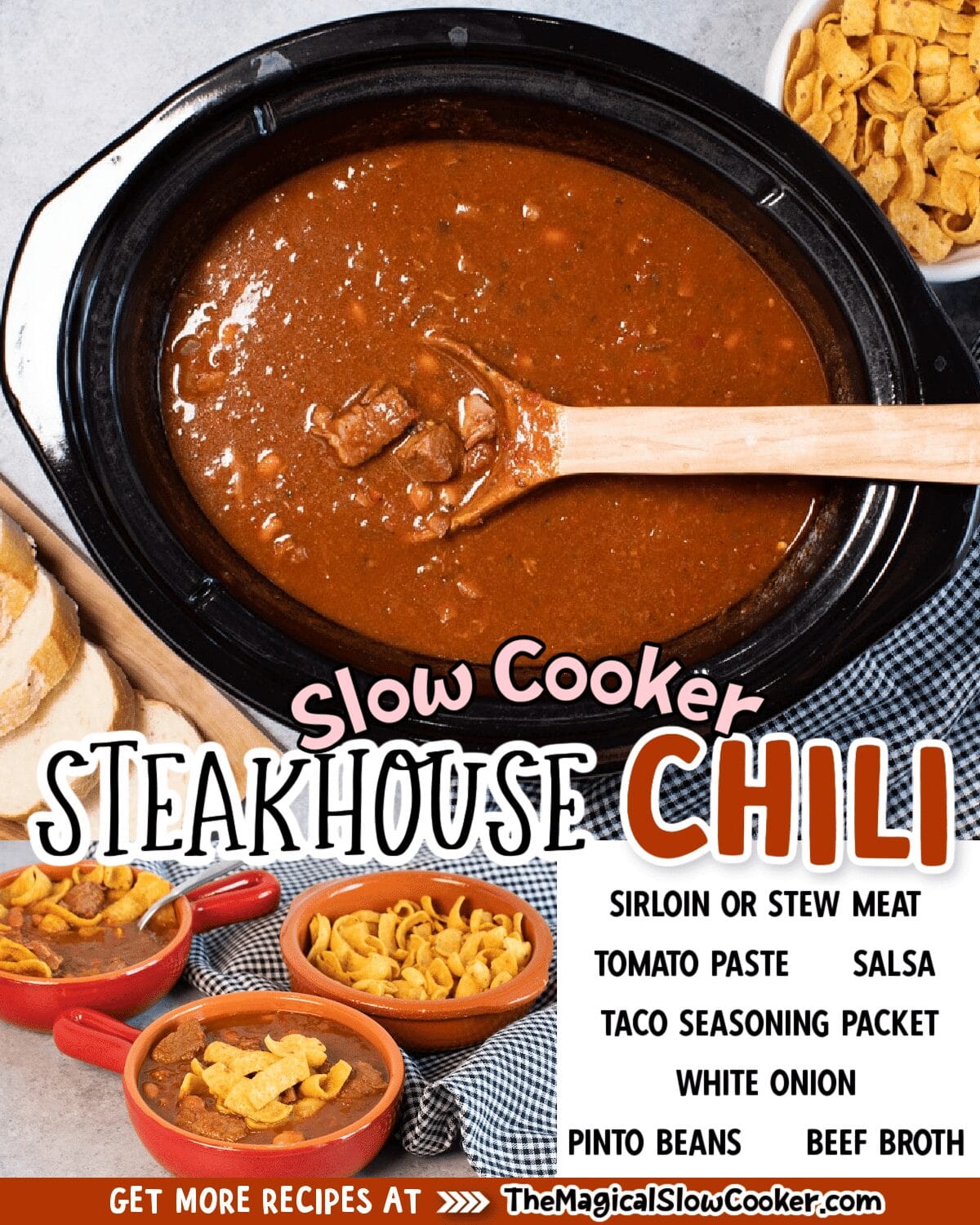 Dump-and-Run Crockpot Steakhouse Chili