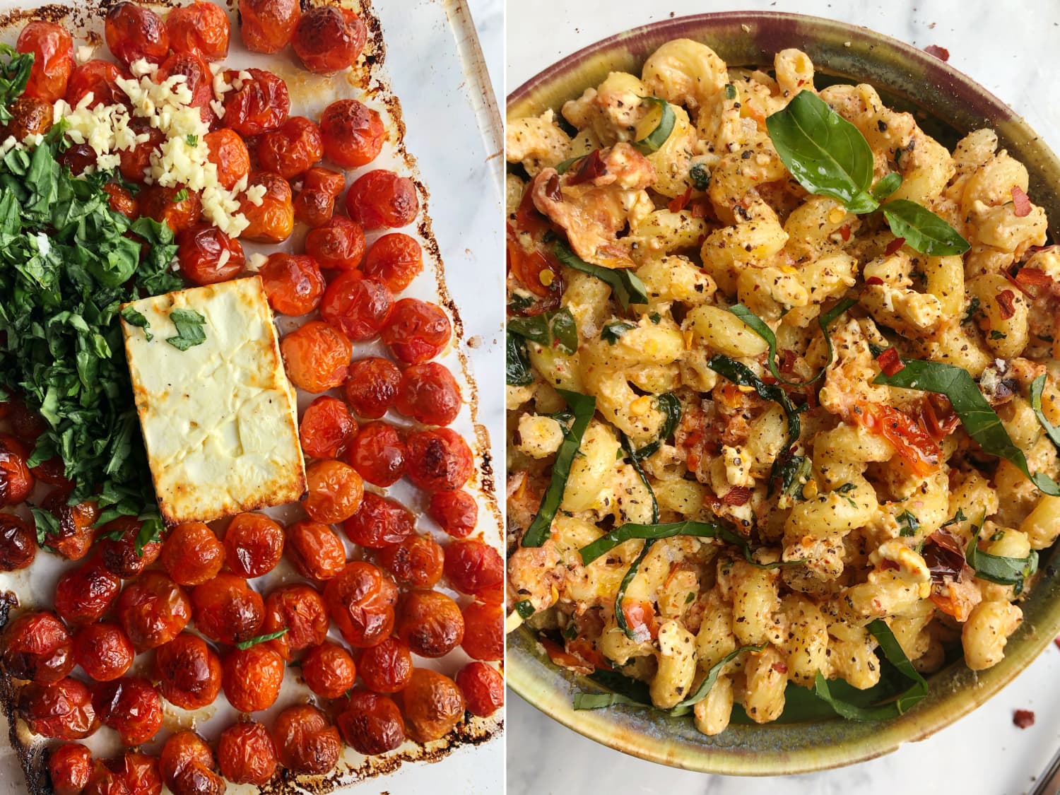Insanely Fast Baked Feta Pasta
