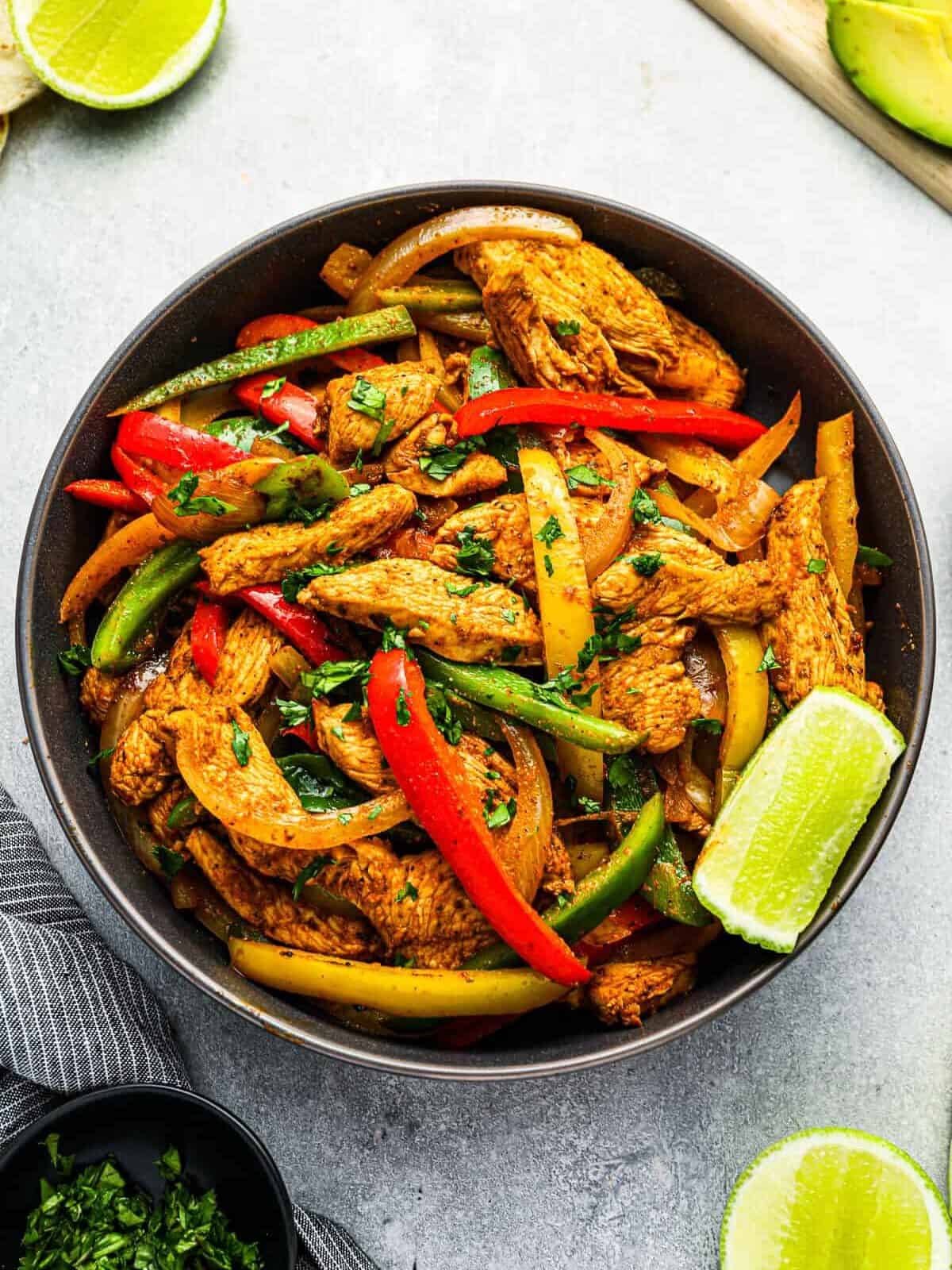 Quick Chicken Fajitas