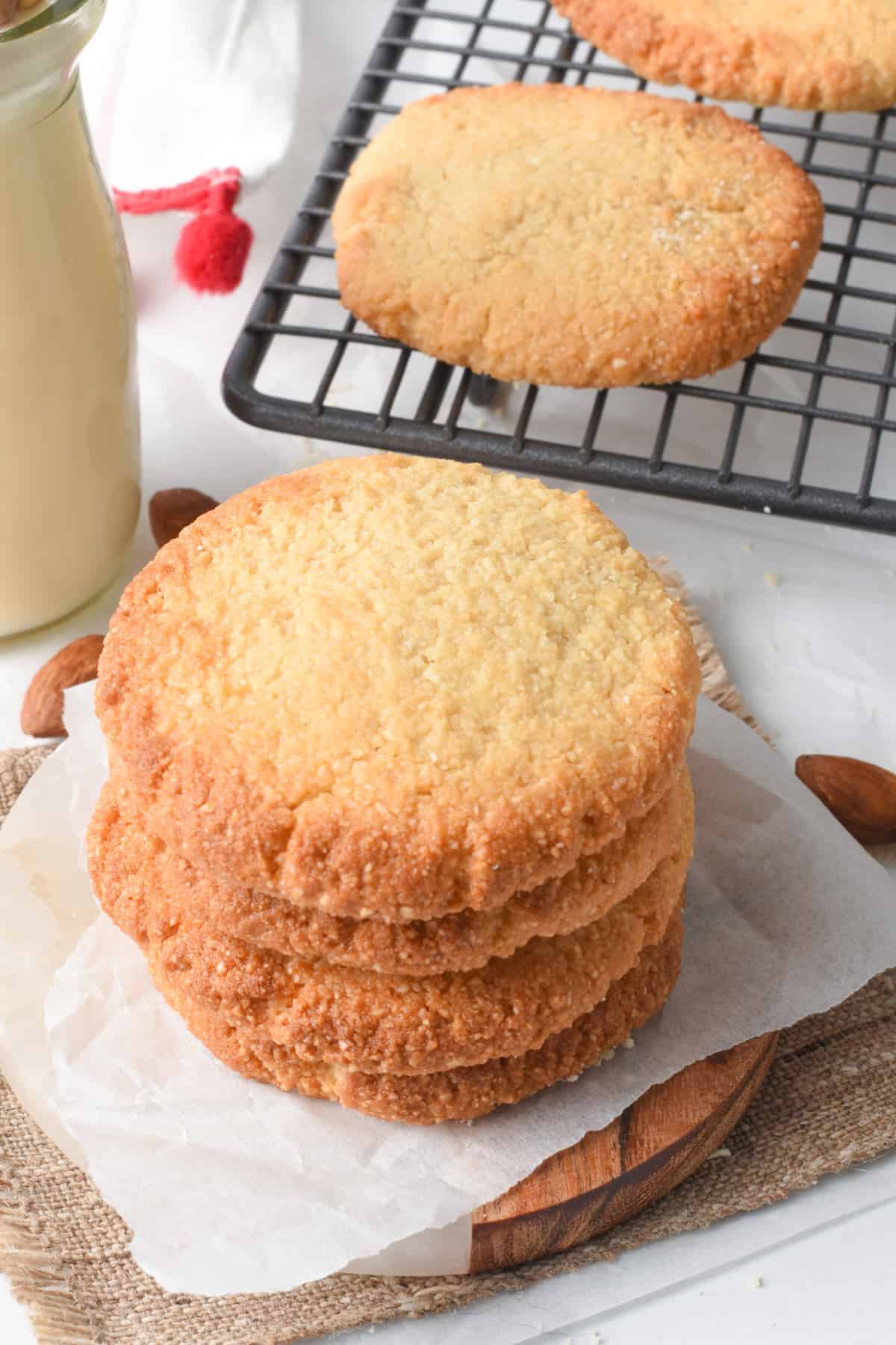 2-Ingredient Almond Cookies