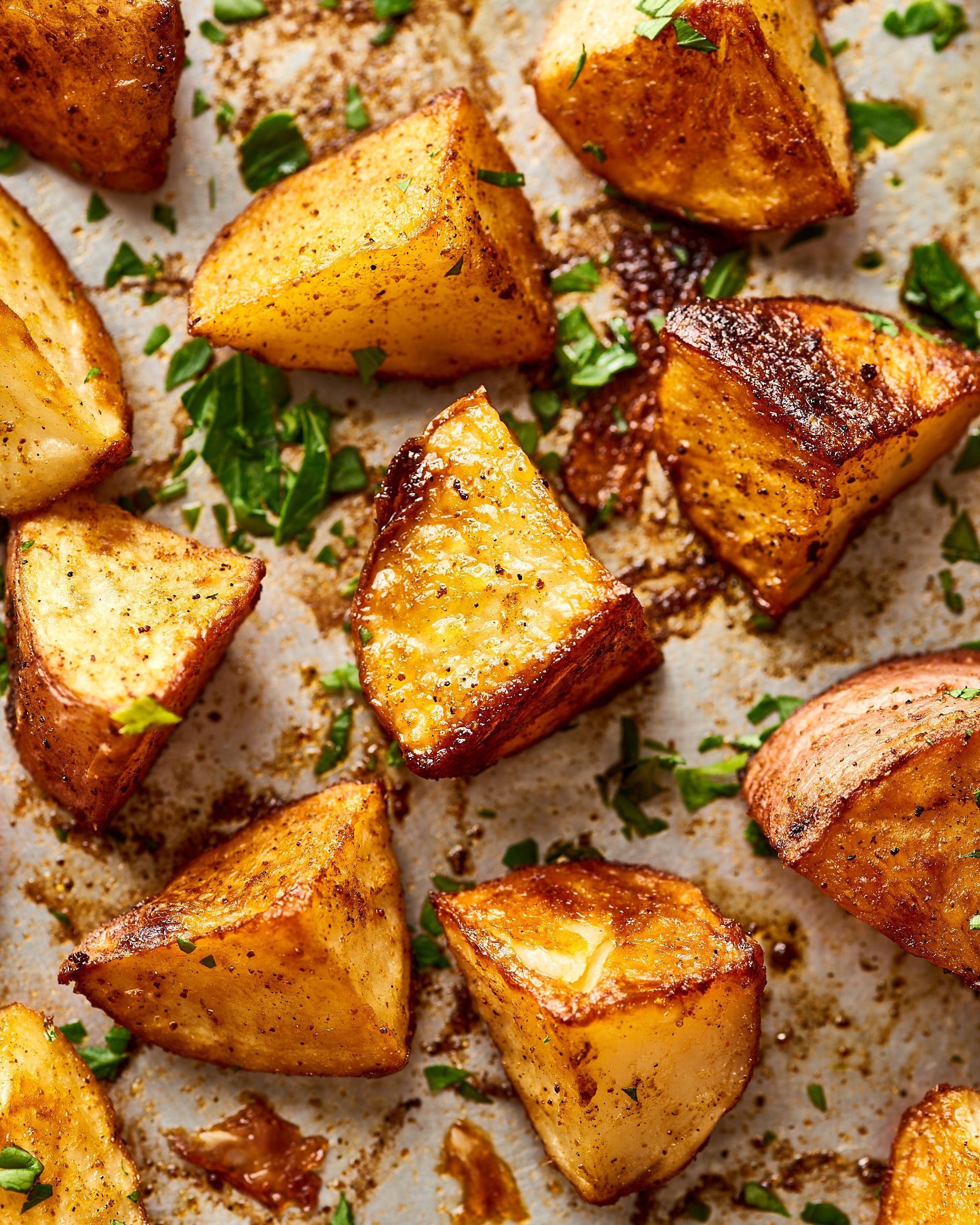 3-Ingredient Sheet Pan Cajun Spiced Potatoes
