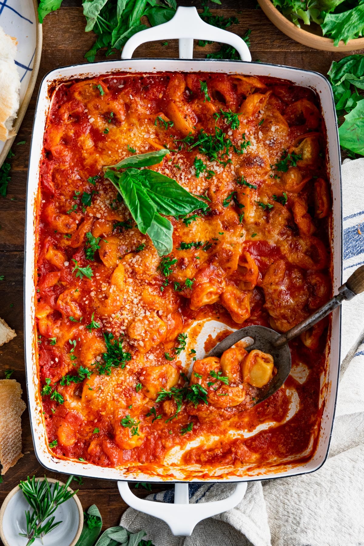4-Ingredient Baked Tortellini