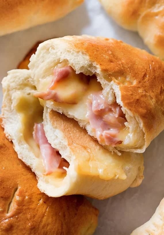 4-Ingredient Ham and Cheese Pockets