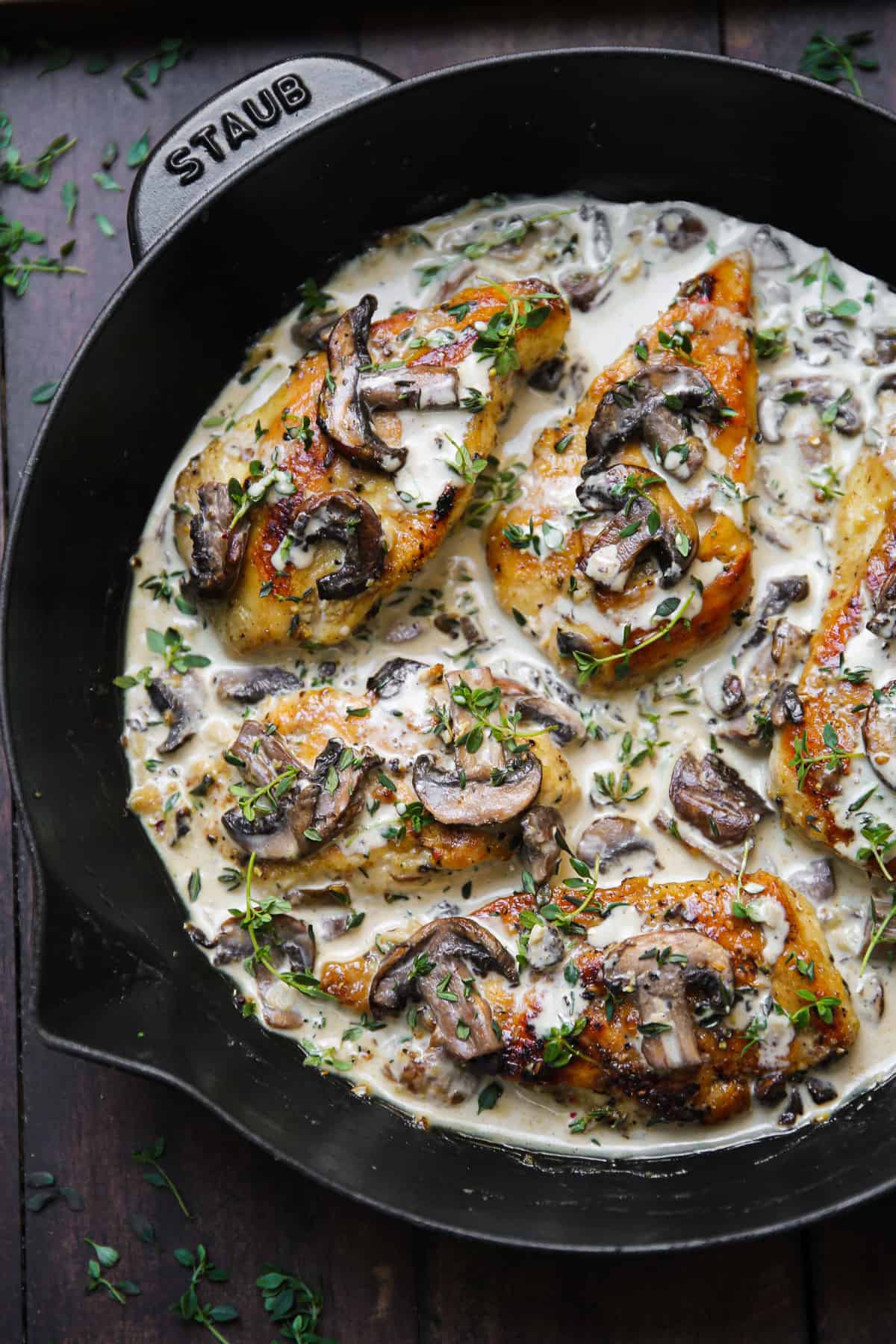 5-Ingredient One-Pot Creamy Chicken & Mushrooms