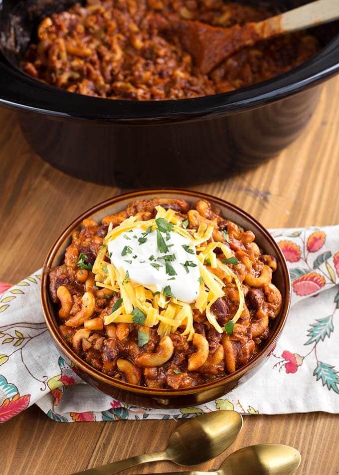 Crockpot Chili Mac