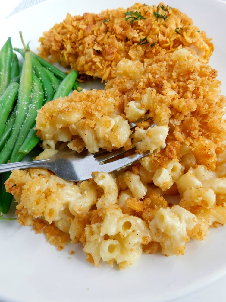 Homemade Mac and Cheese with Ritz Crackers