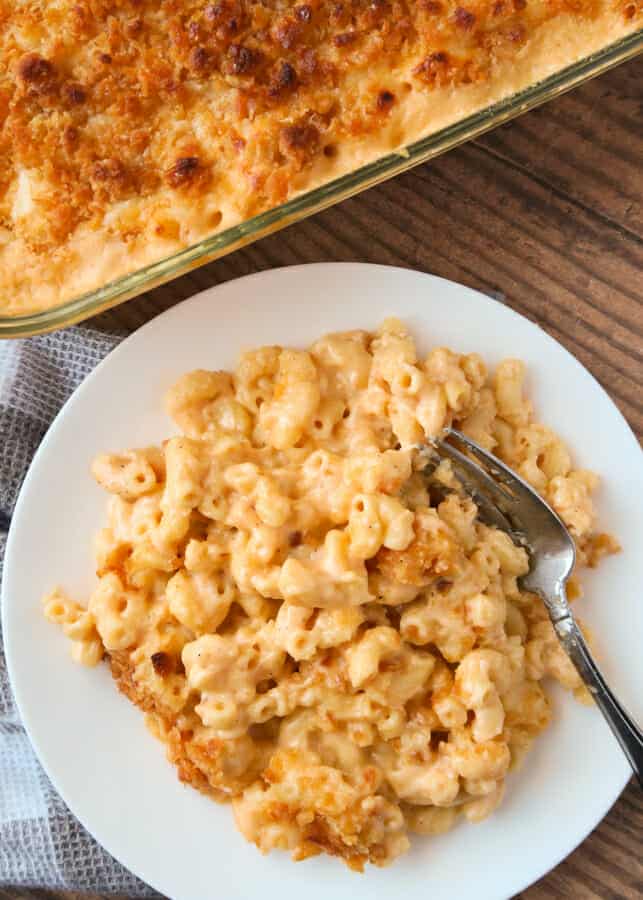 Homemade Mac and Cheese with Ritz Crackers