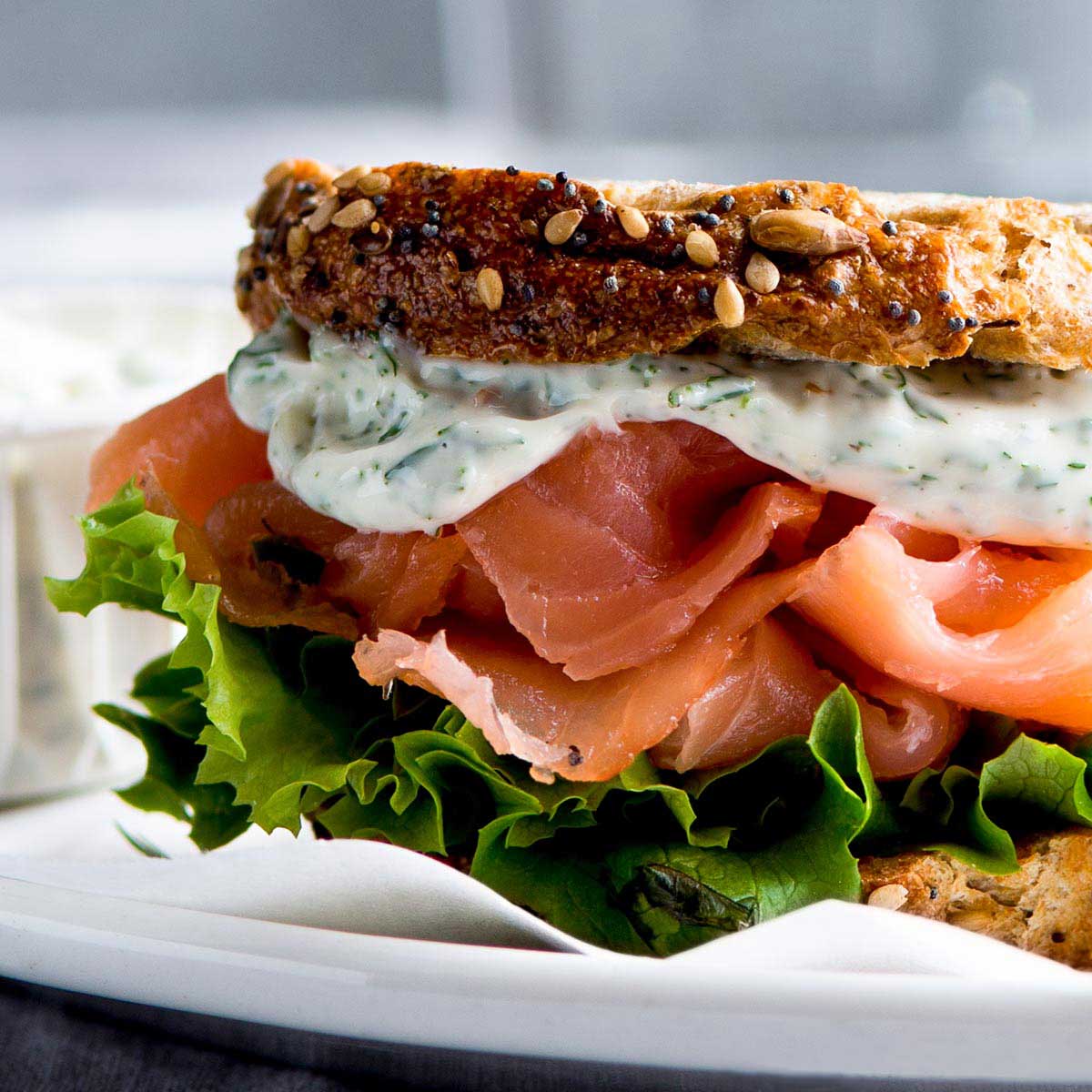 Smoked Salmon Sandwich