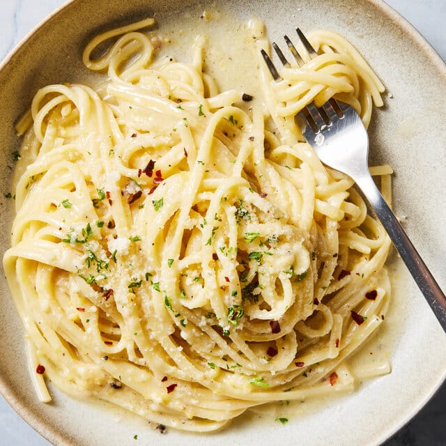 Lemon Garlic Linguine Recipe