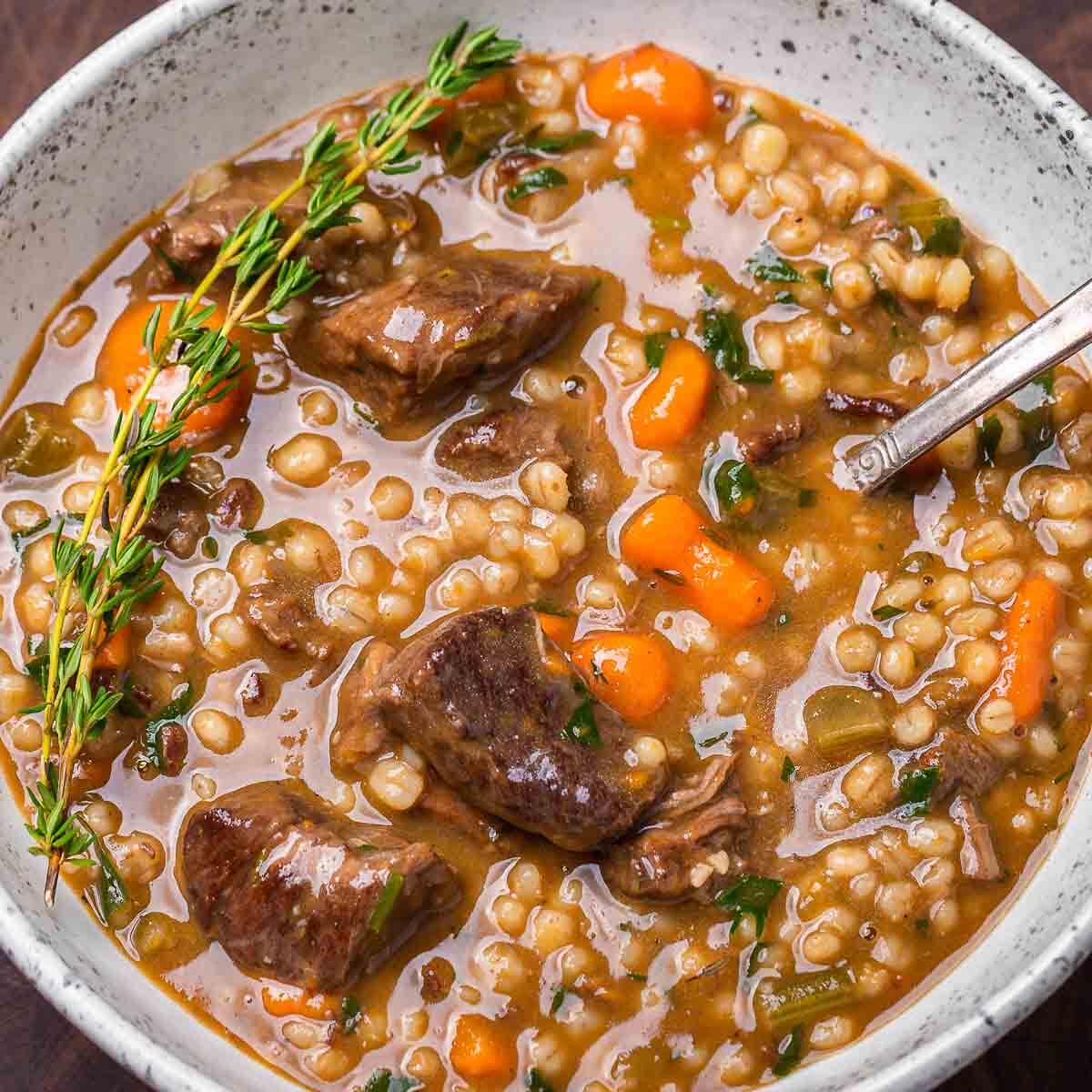 Beef and Barley Soup Recipe