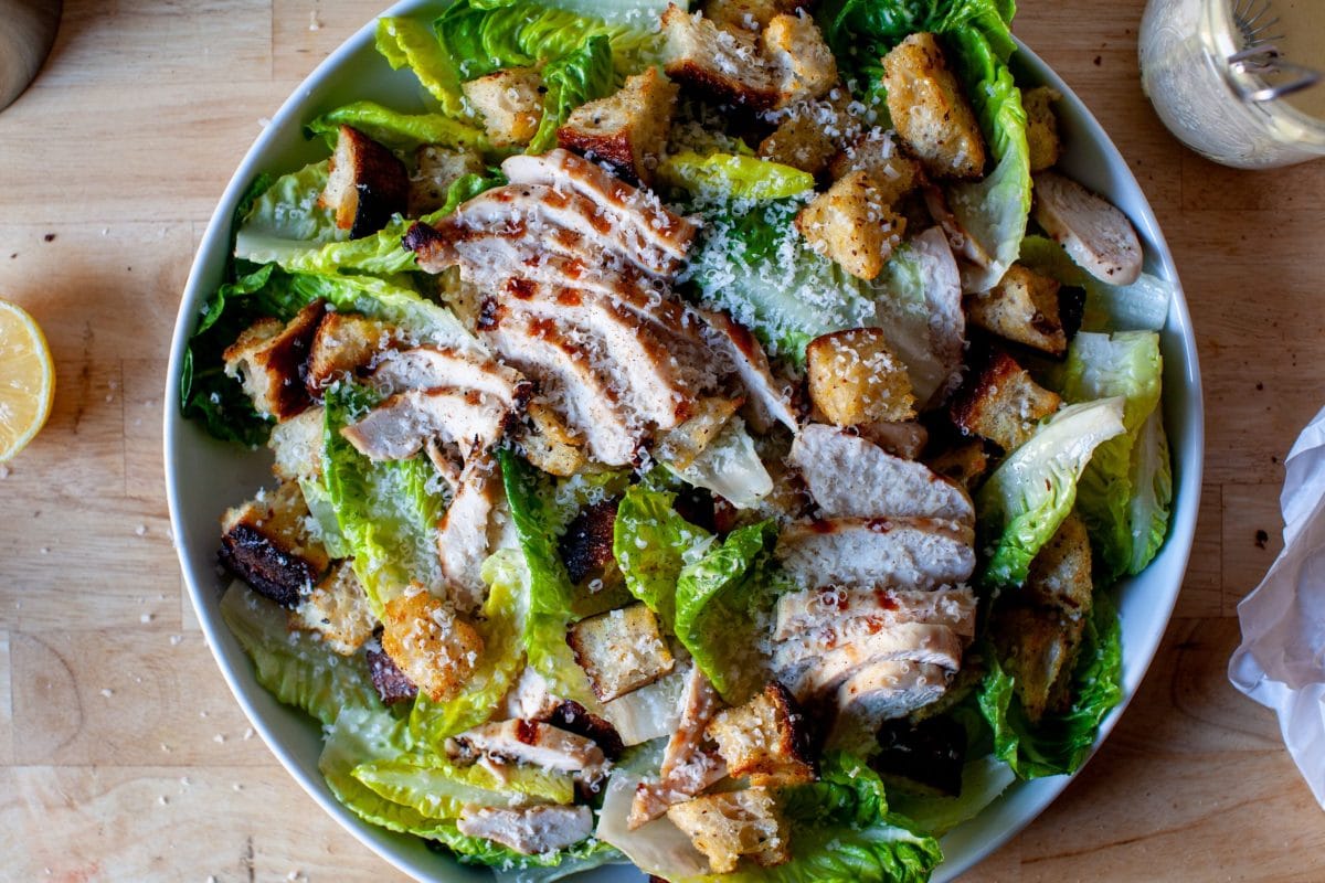 15-Minute Chicken Caesar Salad