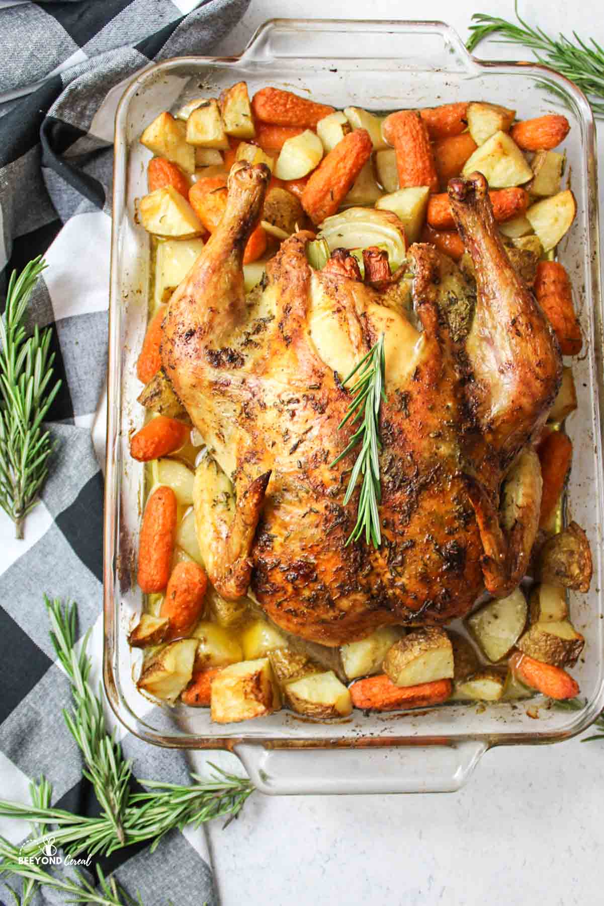 Roasted Chicken with Potatoes and Carrots
