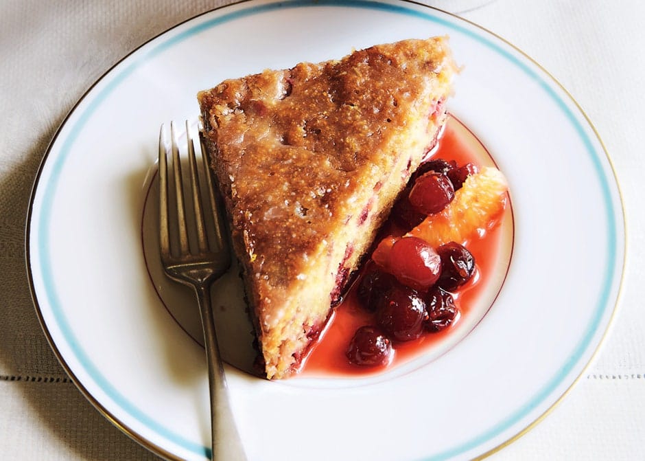 Cranberry Spice Cake with Orange Zest