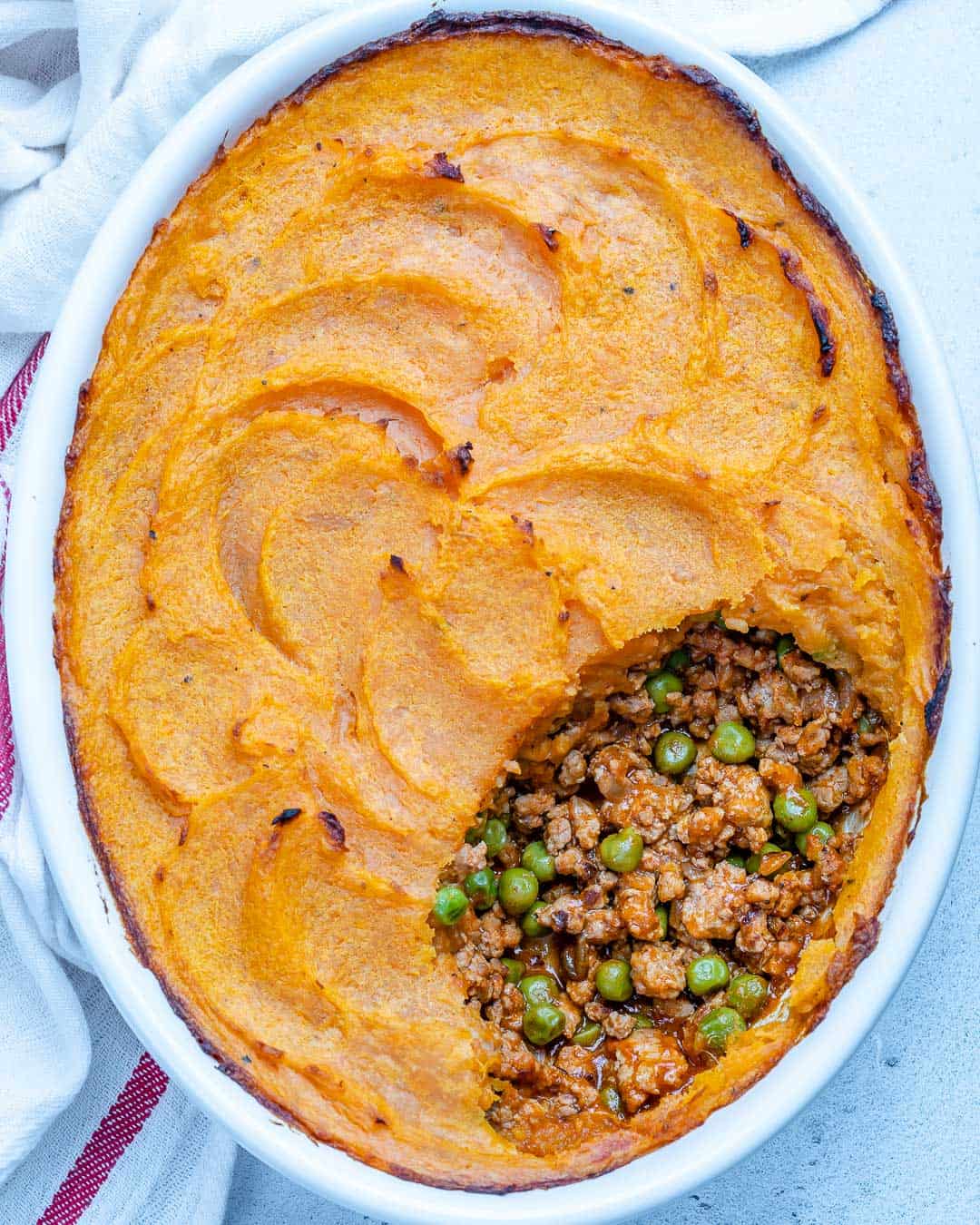 Shepherd's Pie with Sweet Potato Topping