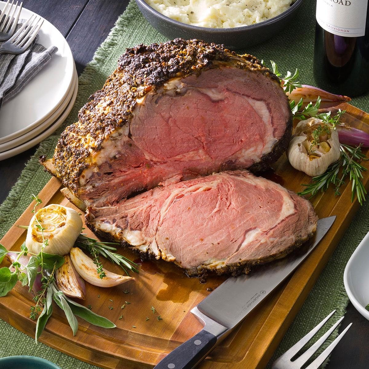 Herb-Crusted Prime Rib Recipe