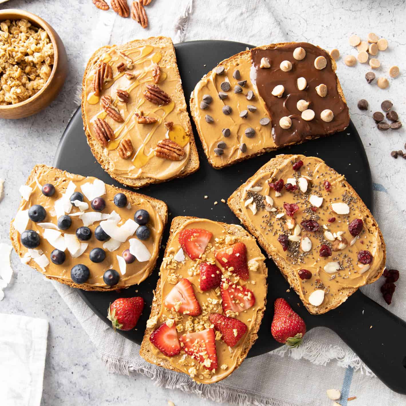 Quick Peanut Butter Toast Recipe