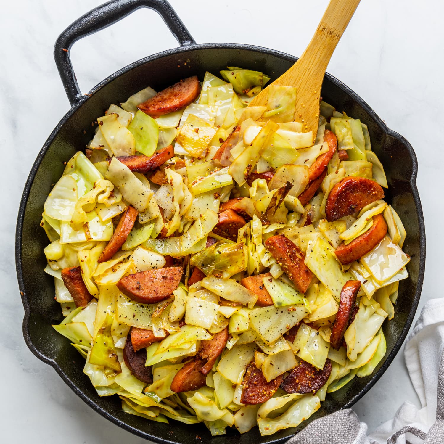 Kielbasa and Cabbage Skillet Recipe