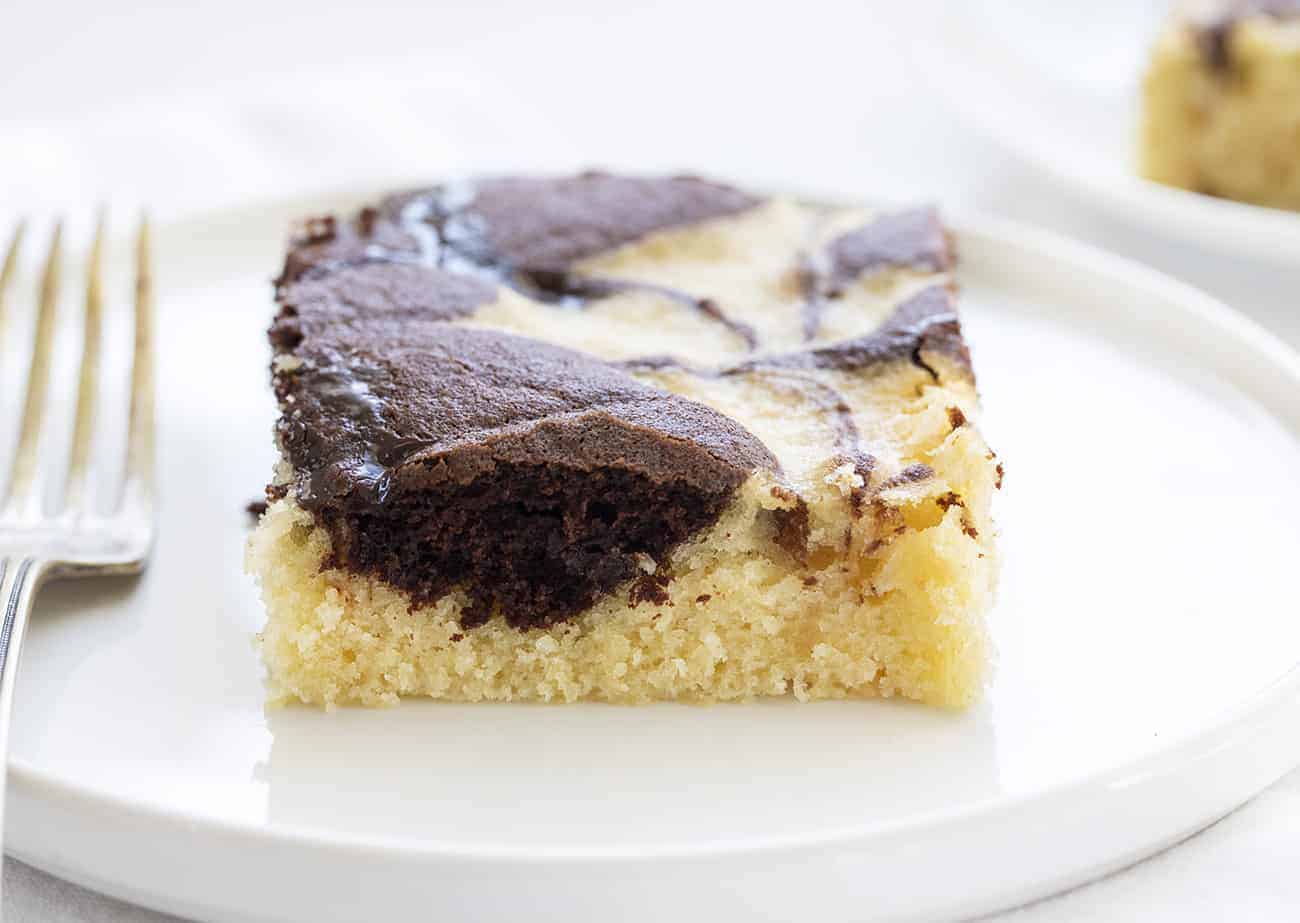 Marble Sheet Cake
