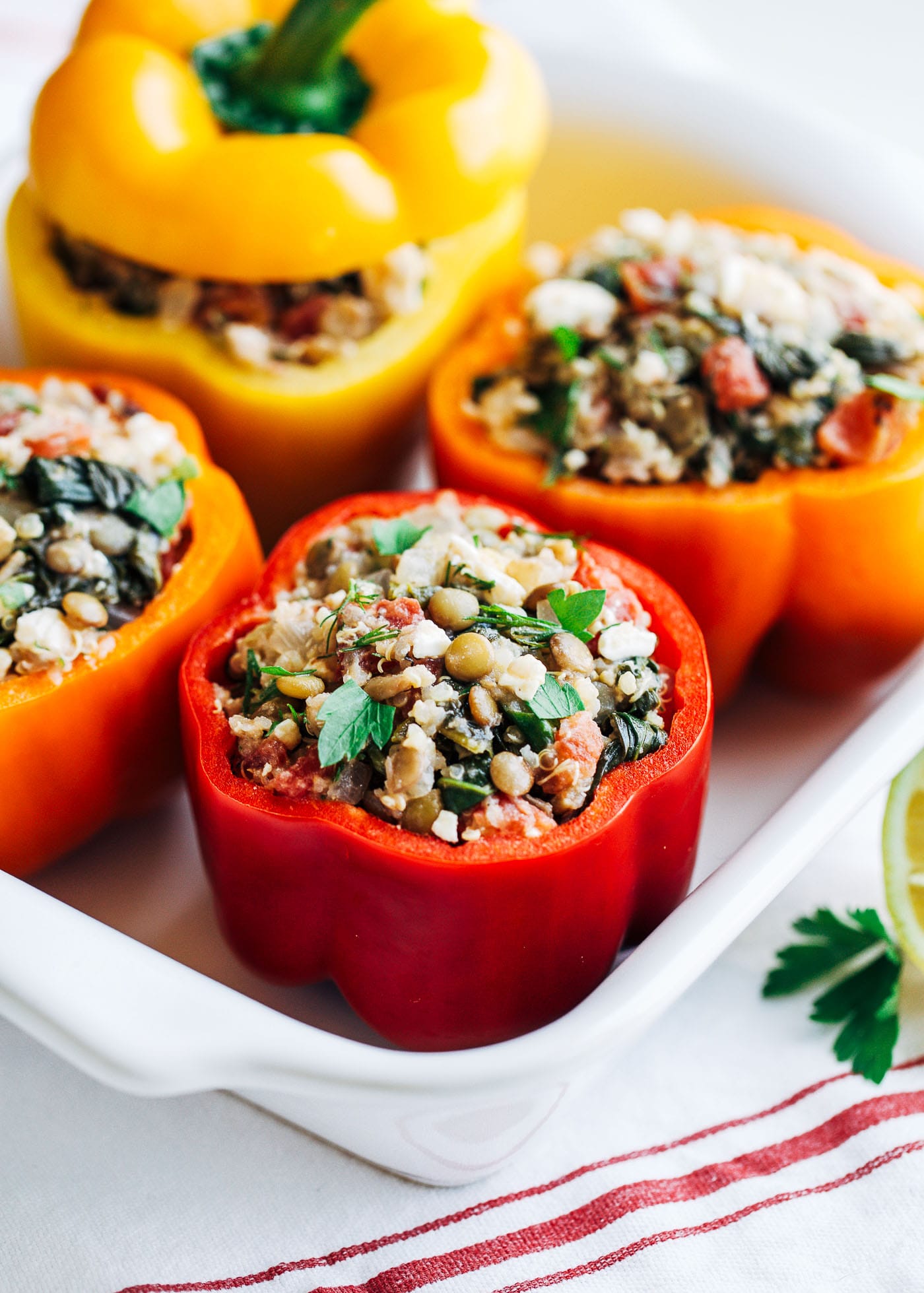 Mediterranean Quinoa Stuffed Peppers