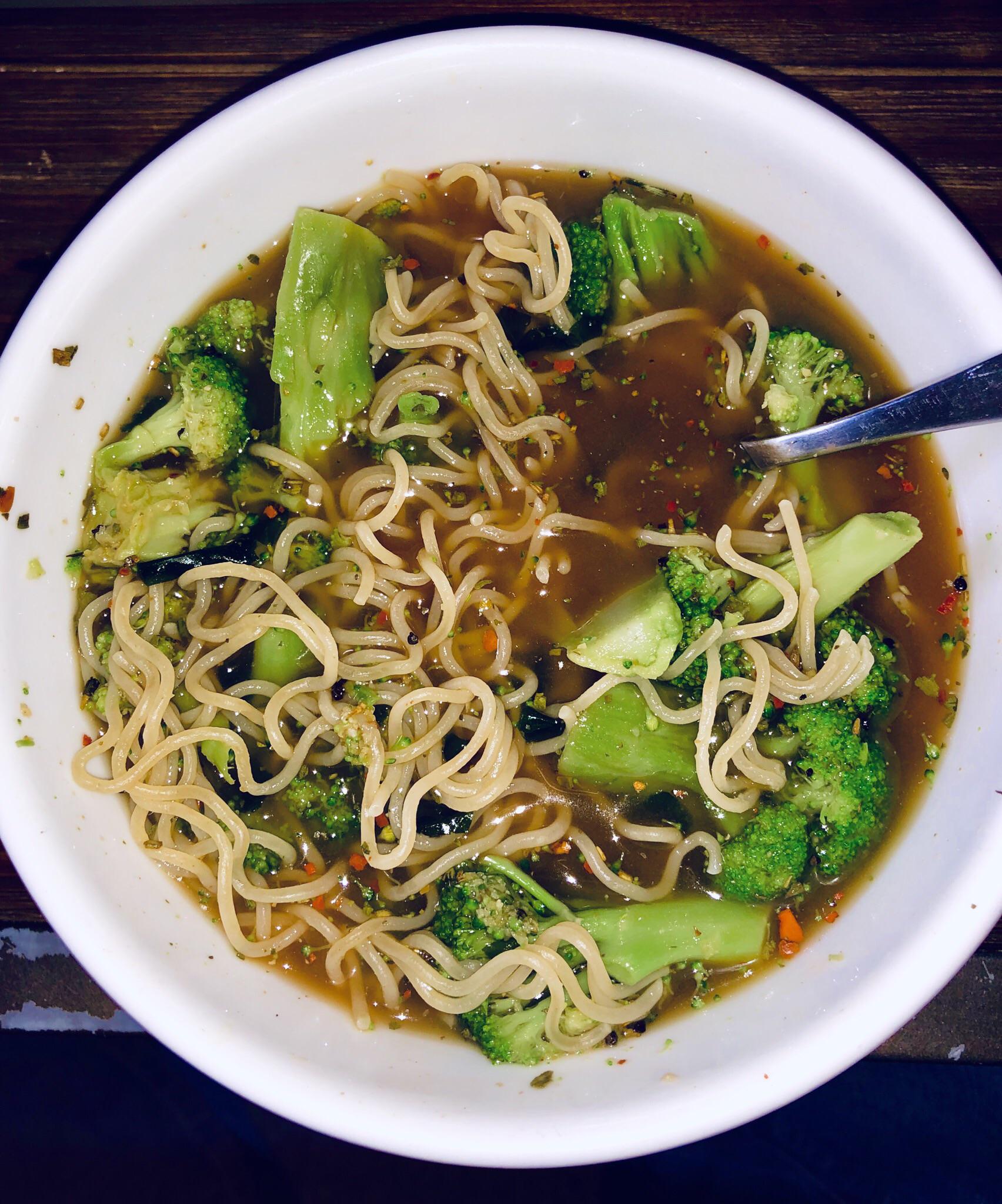 Instant Ramen Upgrade (with frozen veggies)