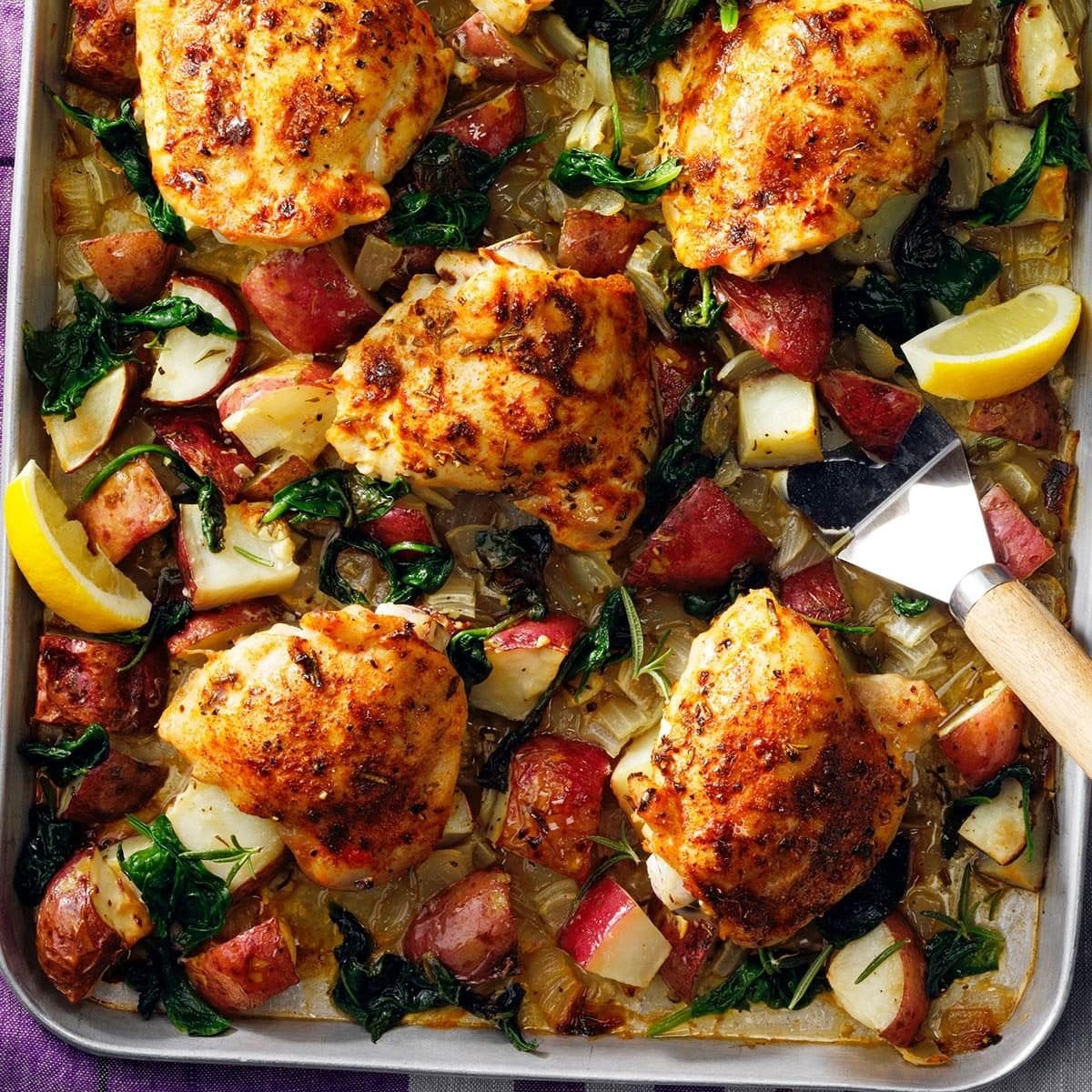 One-Pan Roast Chicken with Vegetables Recipe